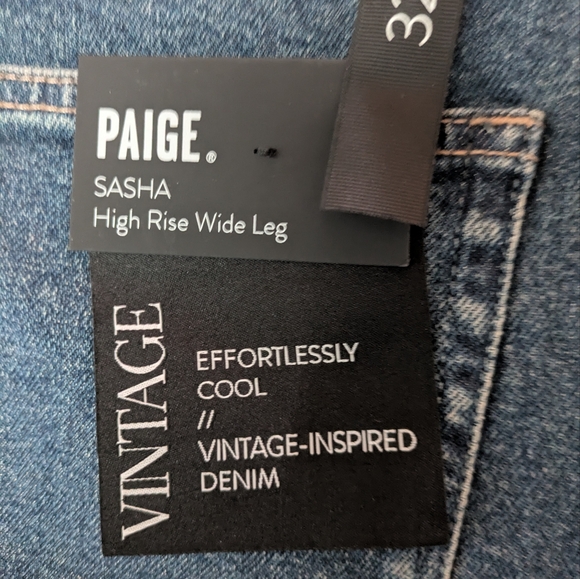 Paige Sasha Wide Leg Jeans Size 26 - Picture 9 of 12